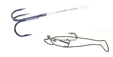 Shad Stinger trekrog på kort forfang - 2 pack