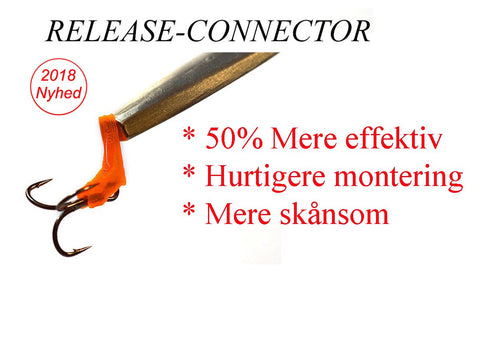 Release-Connector Salmon 5 stk. pakke