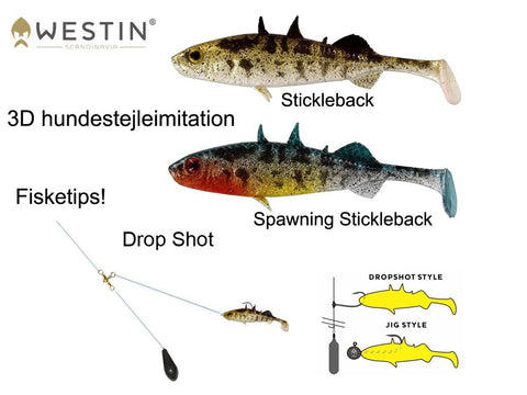 Westin Stanley The Stickleback - Hundestejle - 6 pack