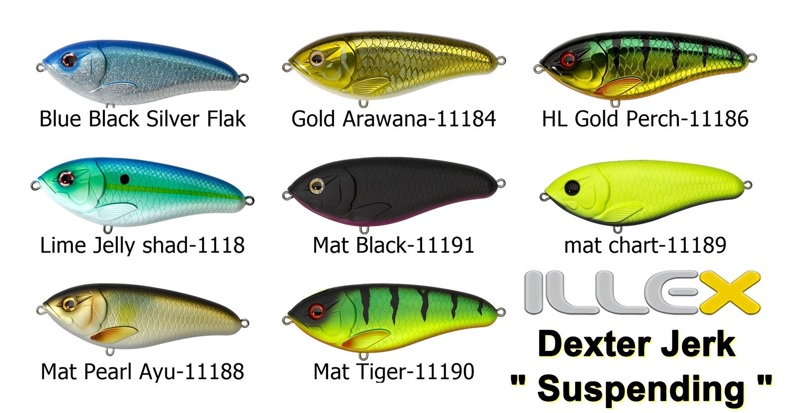 ILLEX Dexter Jerk 120 " Suspending "