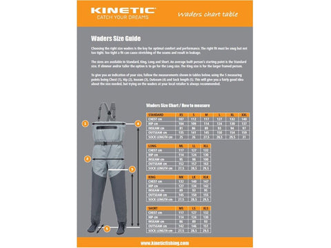 Kinetic DryGaiter Åndbare Waders - NeoprenSok model