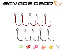 Savage Gear S1 Single Hook kit til gennemløbsblink - 10 stk.