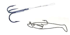 Shad Stinger trekrog på kort forfang - 2 pack