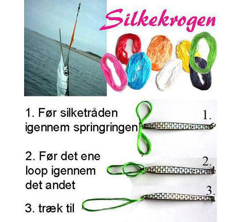 Silketråd / Silkekrogen til Hornfisk - 10 pack