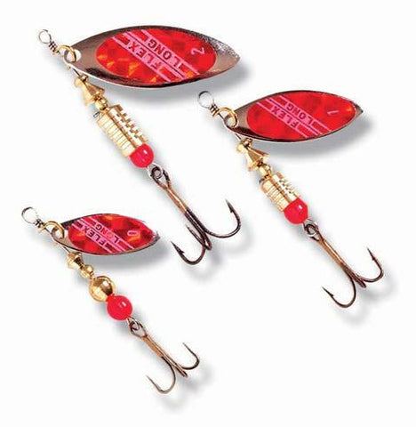 Spinnersortiment med 3 Long Flex spinnere