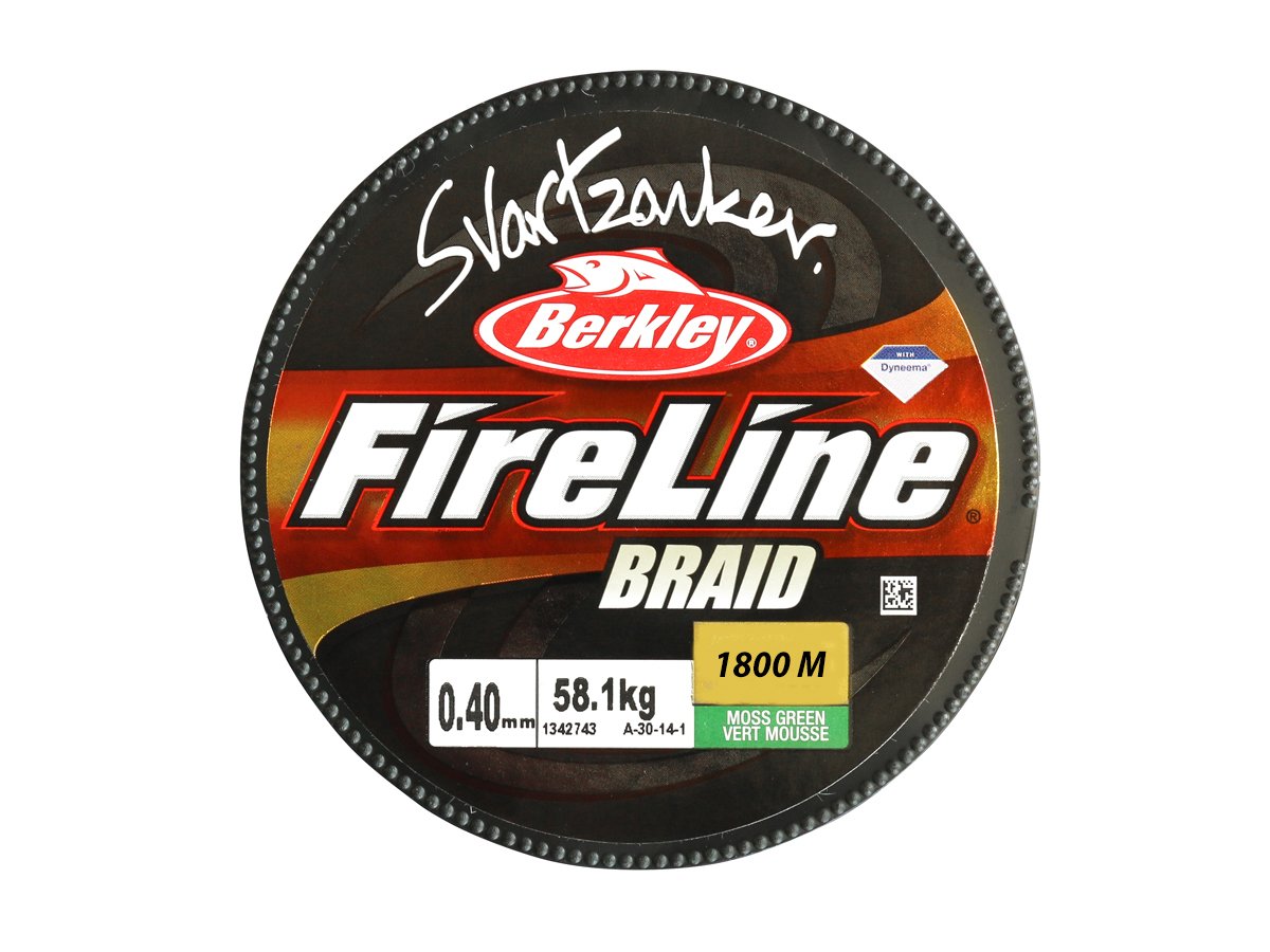 Fireline Svartzonker Braid 1800 m - Bulk spole - Helleflynder, Gedde line m.m.