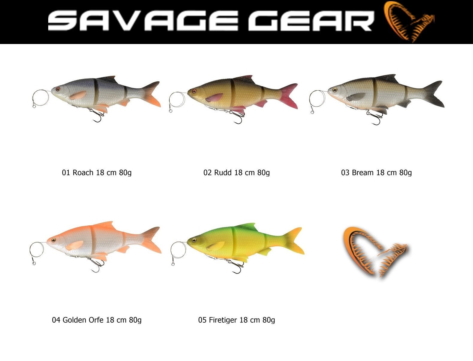 Savage Gear Line Thru 3D Skalle - 80g